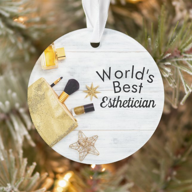 World's best aesthetician ornament (Tree)