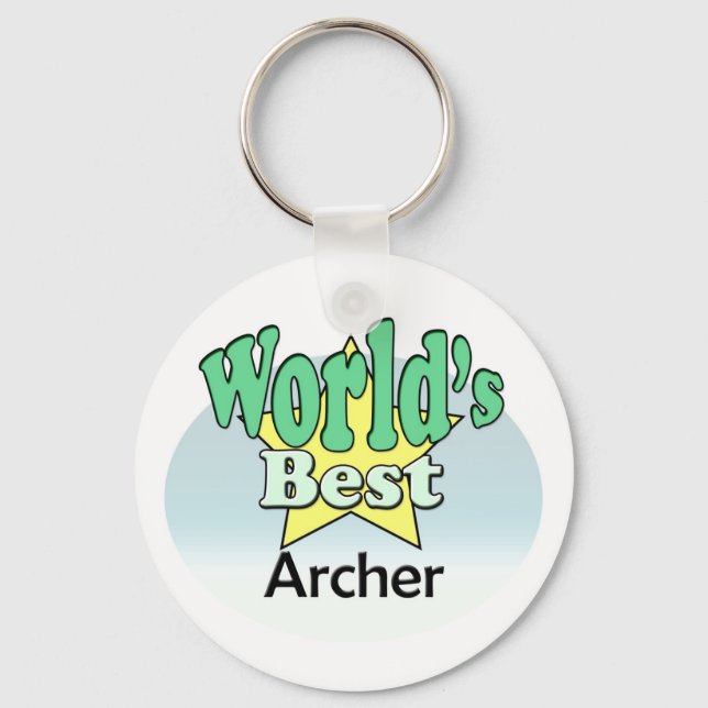 World's Best Archer Key Ring (Front)
