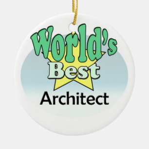 World's Best Architect Ceramic Tree Decoration