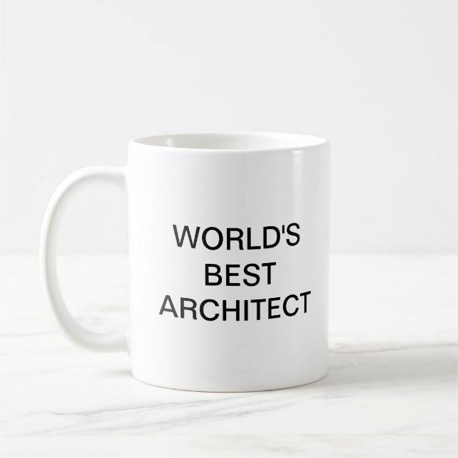World's best architect coffee mug (Left)