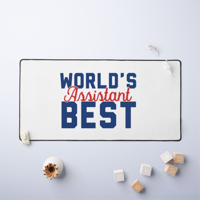 World's Best Assistant Desk Mat (Kids Table)
