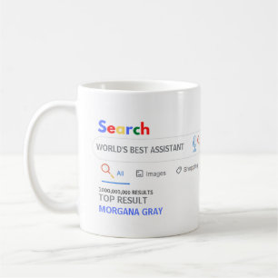 WORLDS BEST ASSISTANT Novelty Search TOP Result Coffee Mug