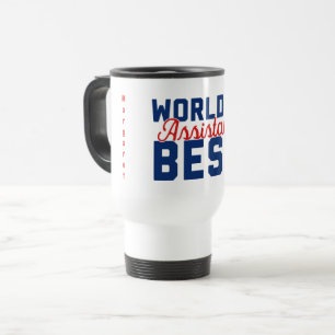 World's Best Assistant Personalised with Name Travel Mug