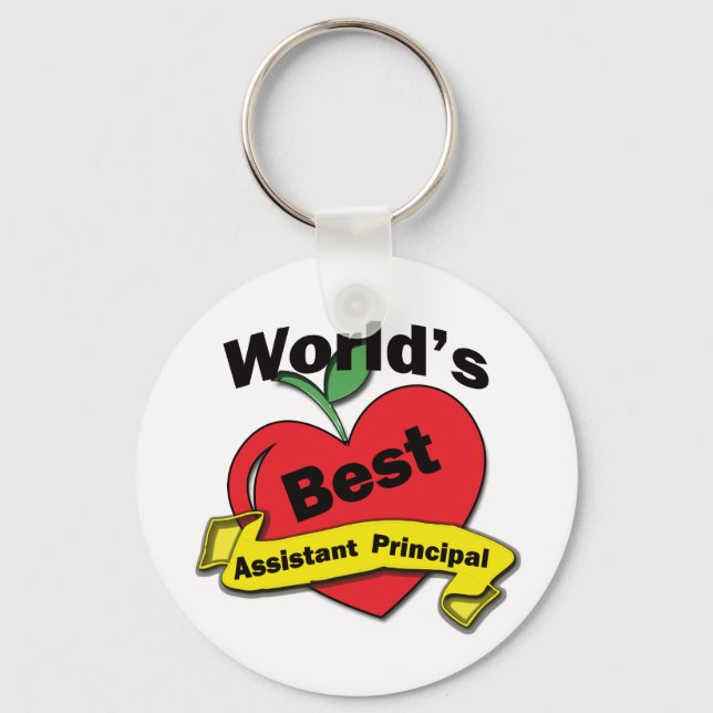 World's Best Assistant Principal Key Ring (Front)