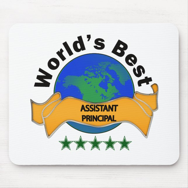 World's Best Assistant Principal Mouse Mat (Front)