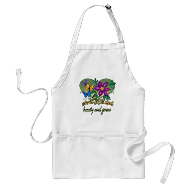 World's Best Aunt Beauty And Grace Standard Apron (Front)