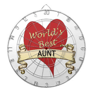 World's Best Aunt Dartboard