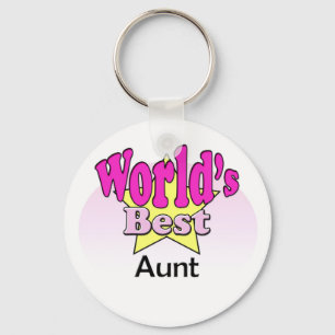 World's Best Aunt Key Ring