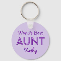 World's Best AUNT Lavender Purple Gift 14O