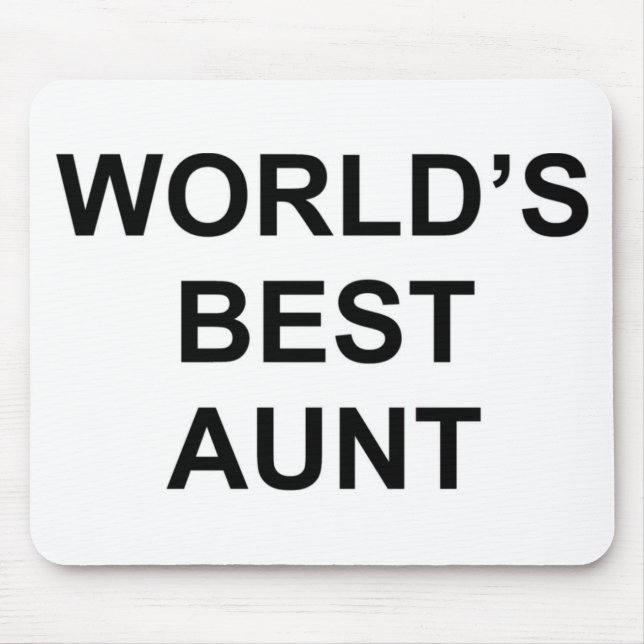 World's Best Aunt Mouse Mat (Front)