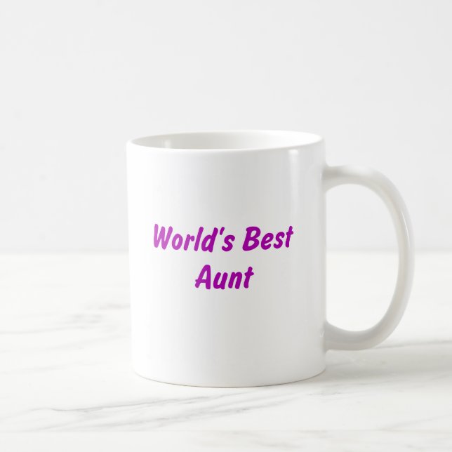 World's Best Aunt Mug (Right)