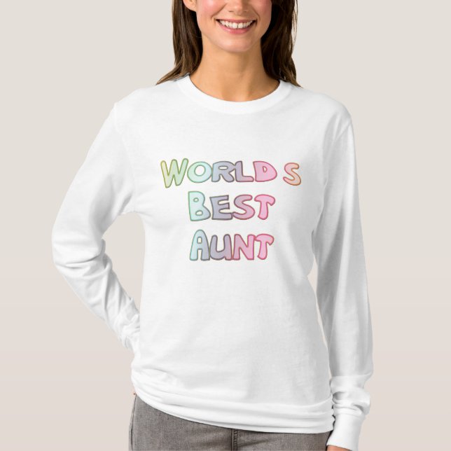 WORLDS BEST AUNT T-SHIRT (Front)