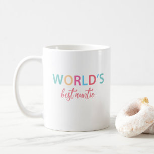 World's Best Auntie Colourful Mug