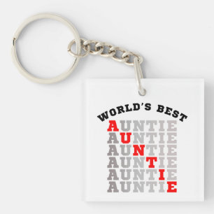 World's Best Auntie Key Ring