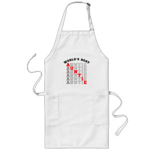 World's Best Auntie Long Apron