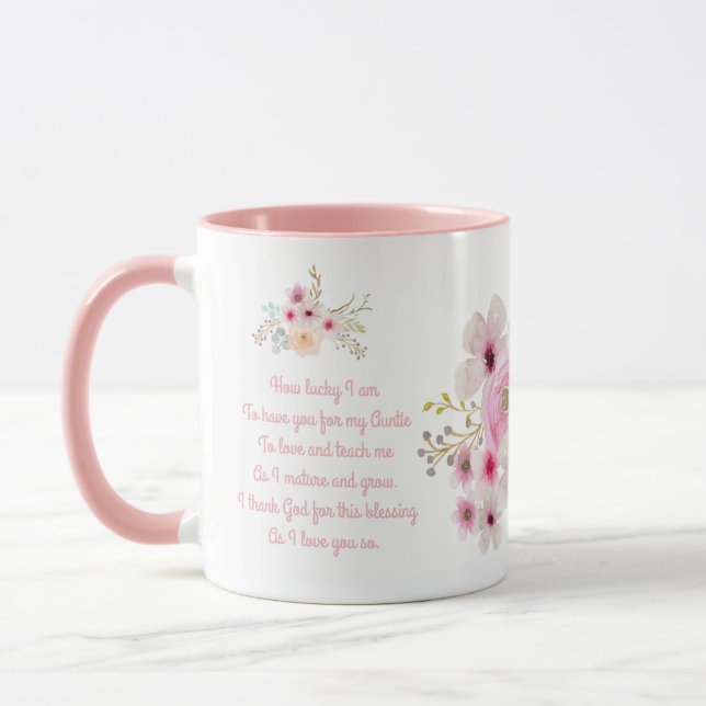 World's Best AUNTIE MUG POEM, Personalised (Left)