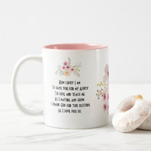 World's Best AUNTY MUG POEM, Personalised