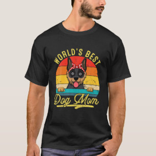 World's Best Australian Cattle Dog Mum Retro Mothe T-Shirt