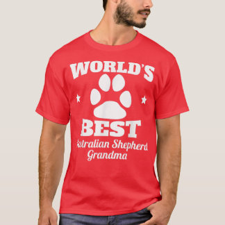 World's Best Australian Shepherd Grandma Dog Lover T-Shirt