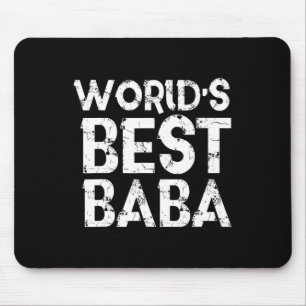 Worlds Best Baba Fathers Day Gift Muslim Dad Husba Mouse Mat