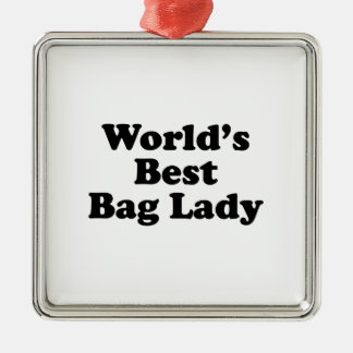 World's Best Bag Lady Metal Tree Decoration