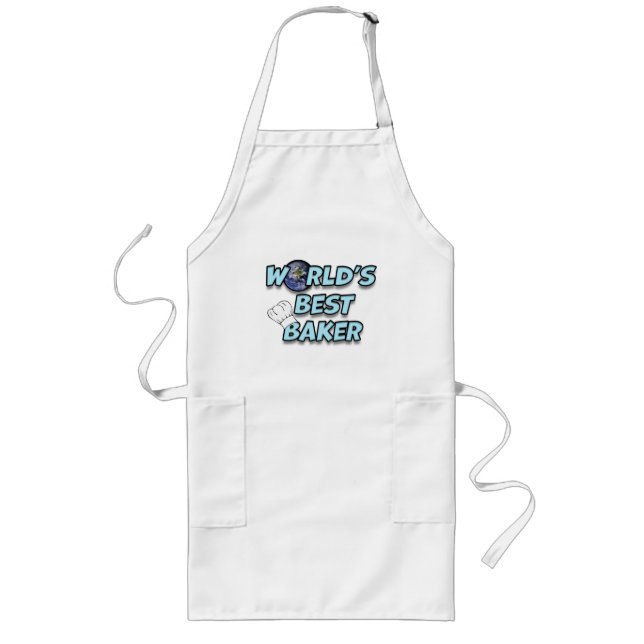 World's best Baker  Long Apron (Front)