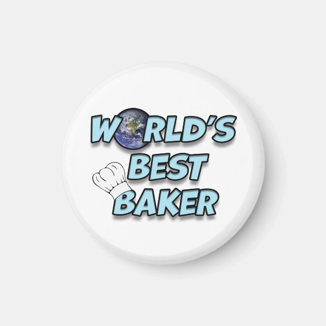 World's best Baker Magnet (Front)