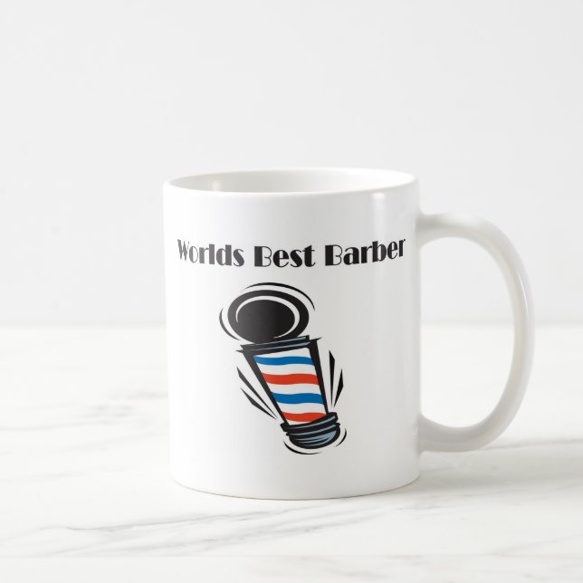 Worlds Best Barber Gifts Coffee Mug (Right)