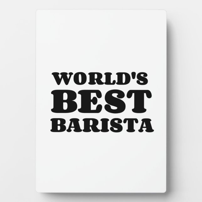 WORLD'S BEST BARISTA PLAQUE (Front)