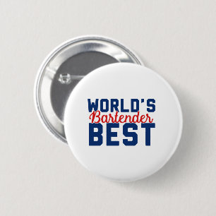 World's Best Bartender 6 Cm Round Badge