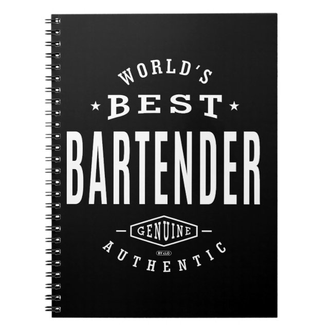 World's Best Bartender Notebook (Front)