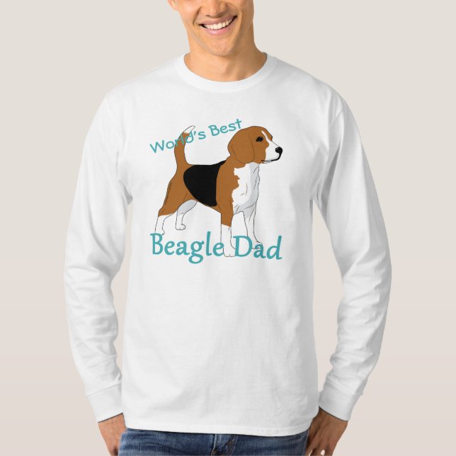 World's Best Beagle Dad Personalised T-Shirt (Front)