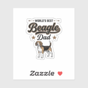 Worlds Best Beagle Dad Vintage Dog