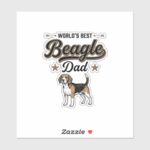 Worlds Best Beagle Dad Vintage Dog