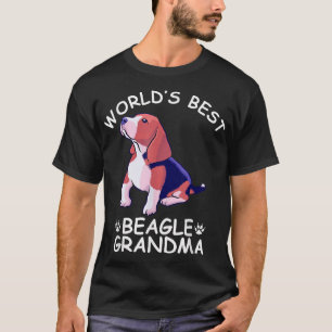 World's Best Beagle Grandma Funny Granddog Dog Lov T-Shirt