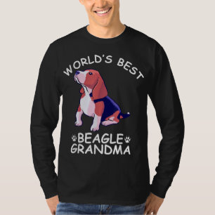 World's Best Beagle Grandma Funny Granddog Dog Lov T-Shirt