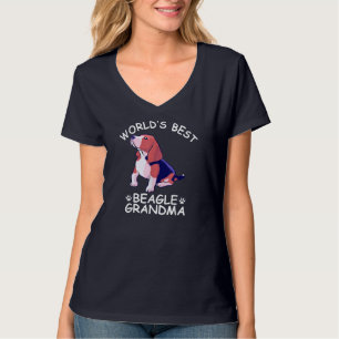 World's Best Beagle Grandma Funny Granddog Dog Lov T-Shirt