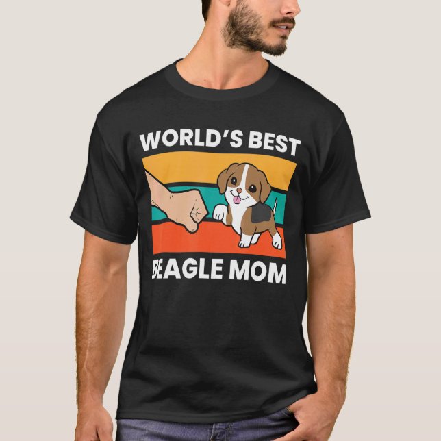 World's Best Beagle Mum Pet Beagle Mama T-Shirt (Front)