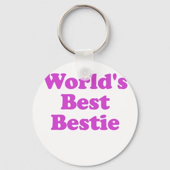 Worlds Best Bestie Key Ring (Front)