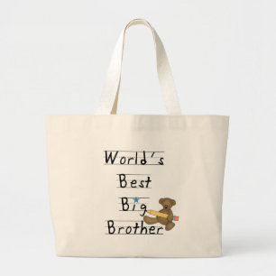 World's Best Big Brother Large Tote Bag