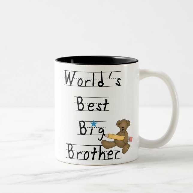 World's Best Big Brother Two-Tone Coffee Mug (Right)