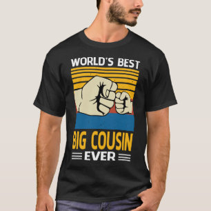World's Best BIG COUSIN Ever Father's Day Vintage T-Shirt
