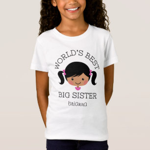 Worlds best big sister personalised T-Shirt