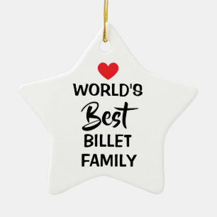 World's Best Billet Family Hanging Ornament