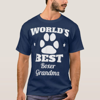 World's Best Boer Grandma Dog Lover  T-Shirt