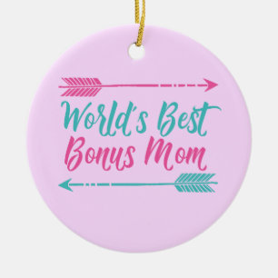 World's Best Bonus Mum Ceramic Tree Decoration