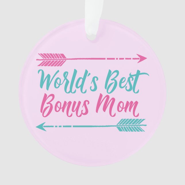 World's Best Bonus Mum Ornament (Front)