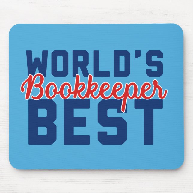 World's Best Bookkeeper Mouse Mat (Front)
