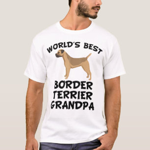 World's Best Border Terrier Grandpa T-Shirt