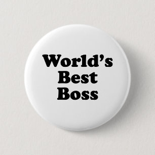 World's Best Boss 6 Cm Round Badge